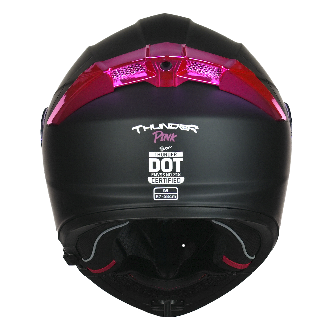 THUNDER METAL PINK Cascos KOV + de motociclista