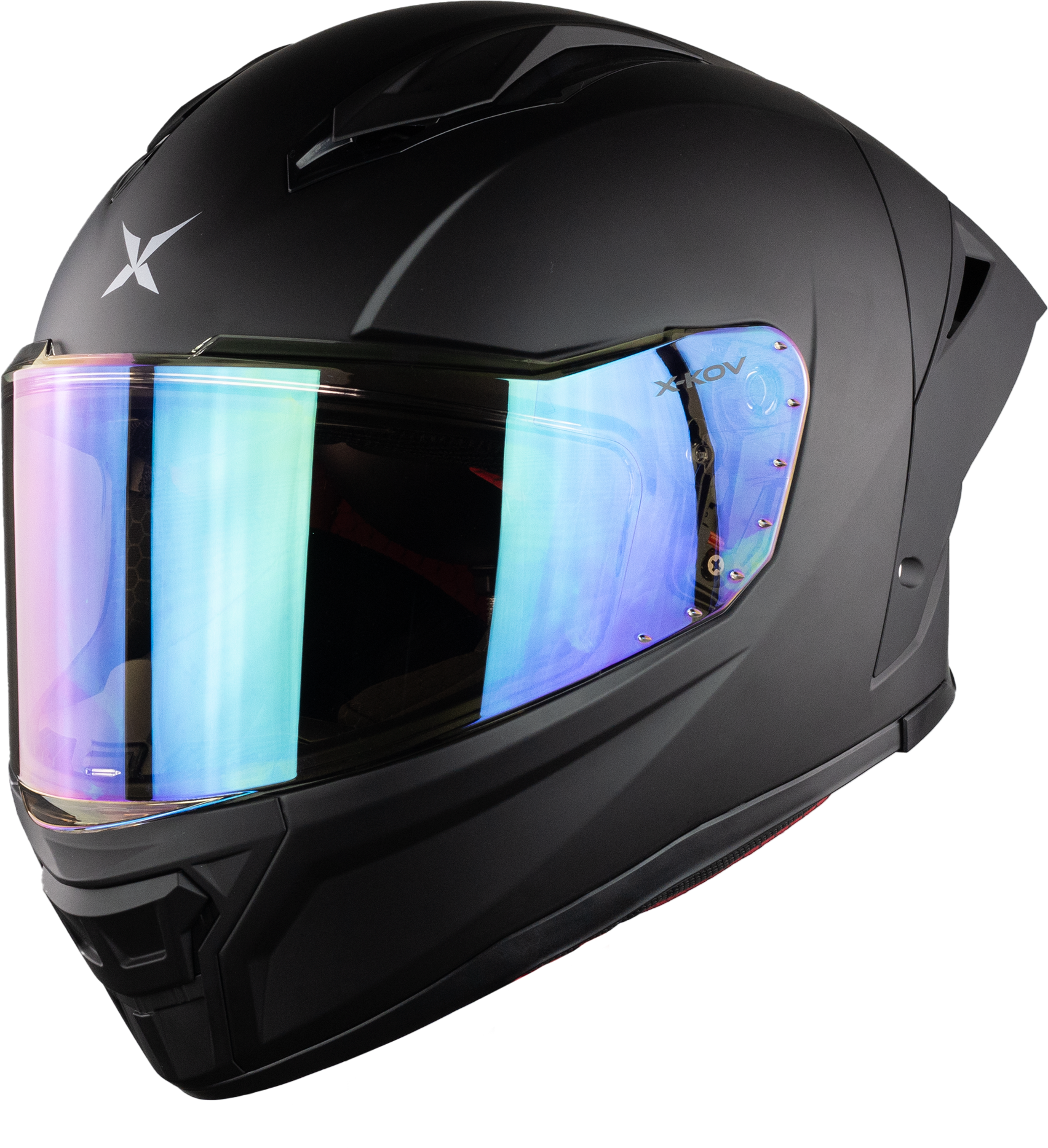 CASCO VELUX NEGRO MATE Cascos X-KOV + de motociclista