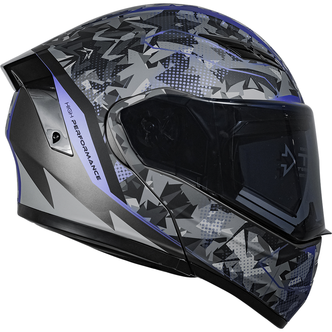 NÉBULA WRAP MORADO Cascos KOV + de motociclista