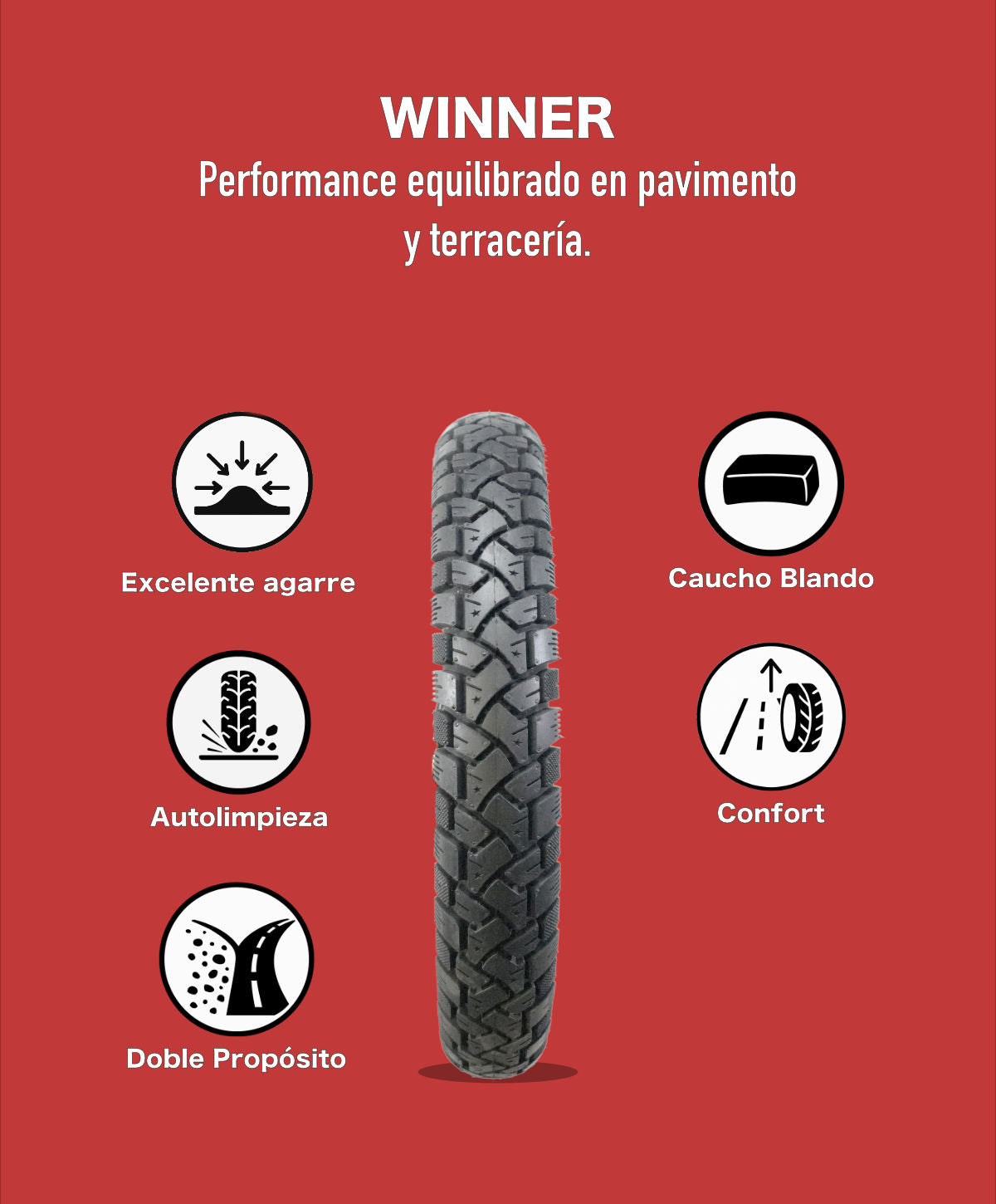 KOV TIRES WINNER Llanta KOV + de motociclista