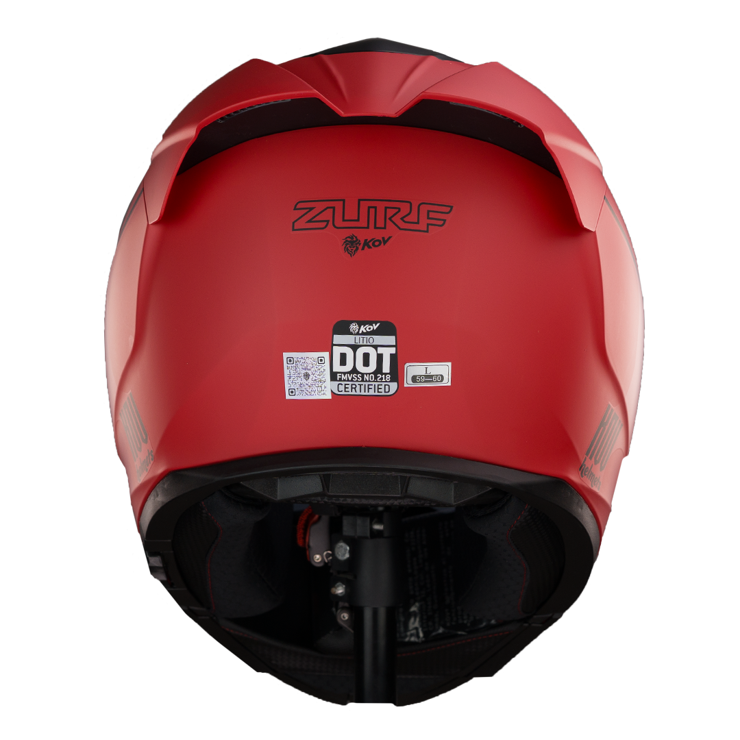 CASCO LITIO ZURF ROJO Cascos KOV + de motociclista
