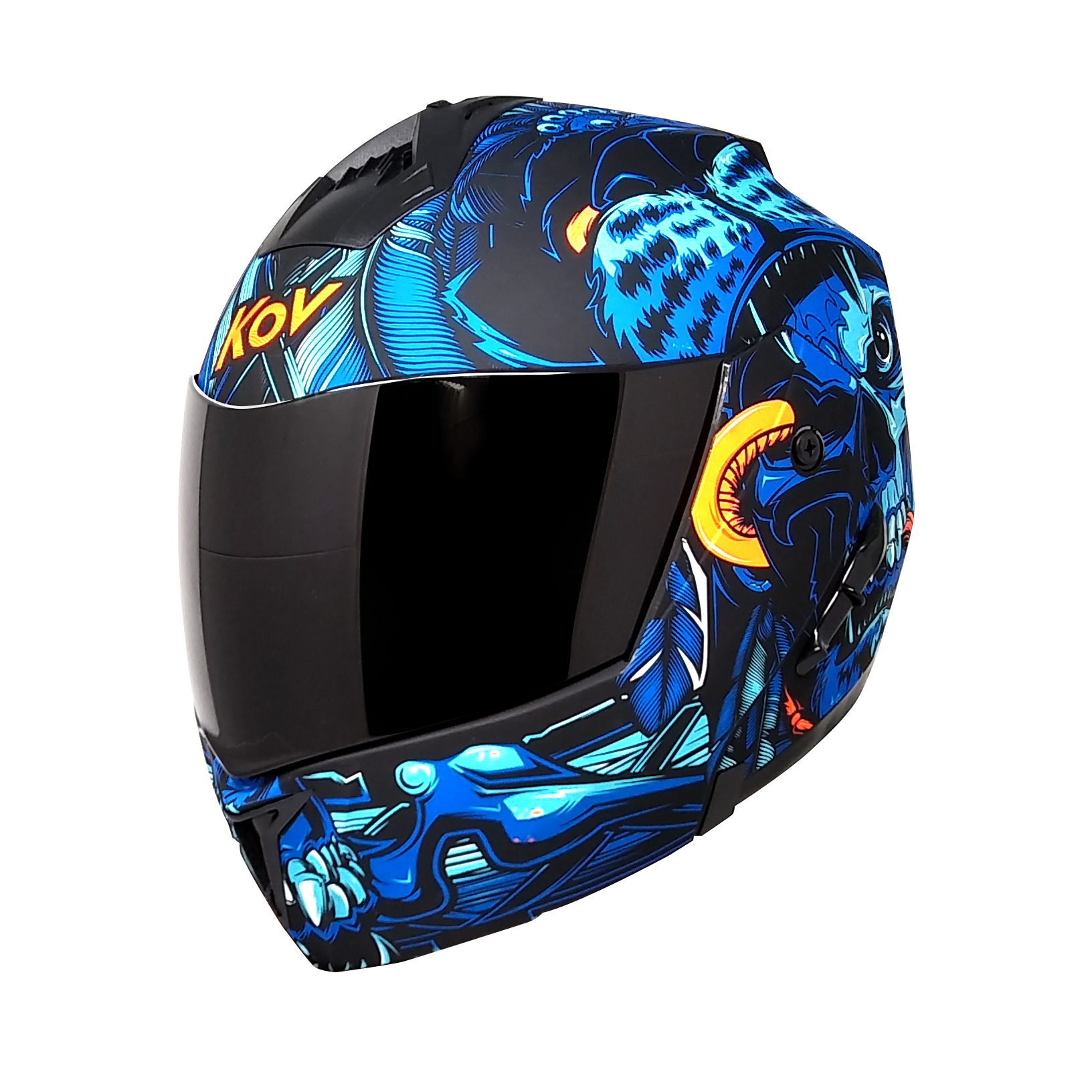CASCO STEALTH TLATOANI AZUL Cascos KOV + de motociclista